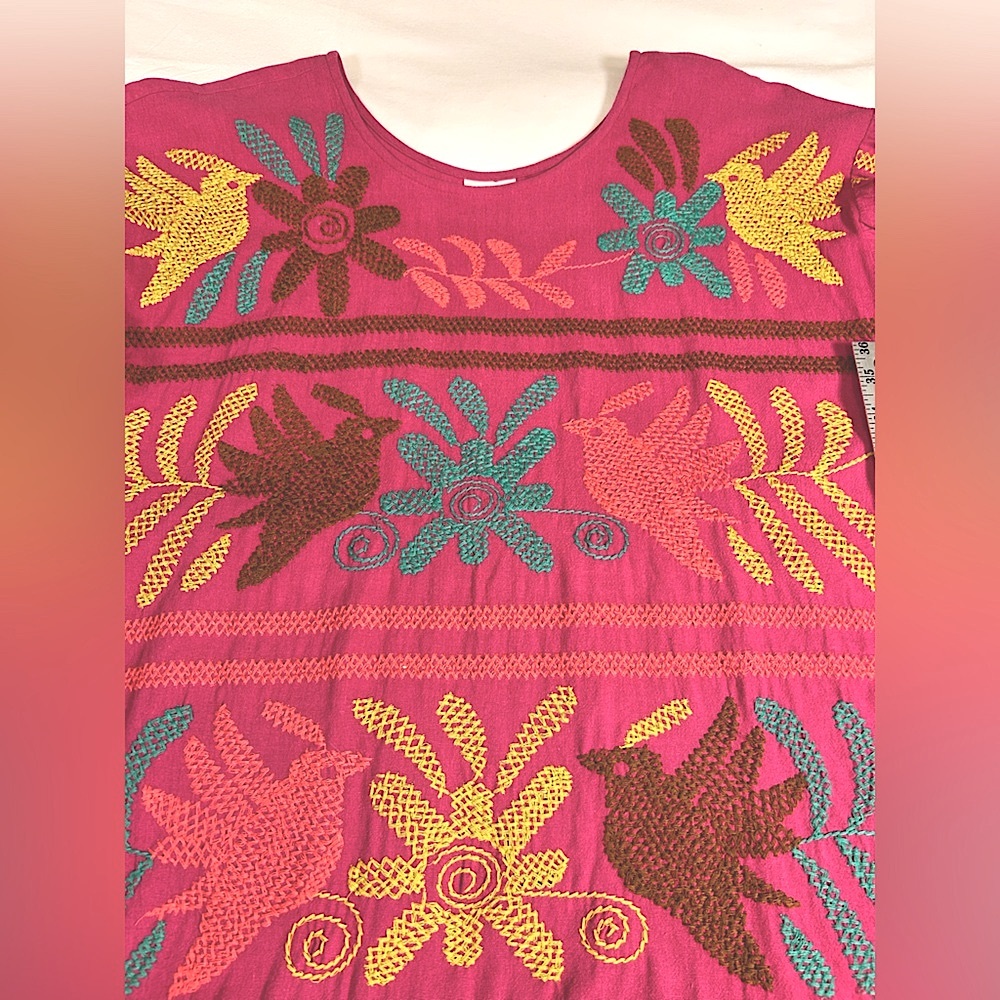 Sister Mary Flutter Sleeve A Line Embroidered dress. Size XS Otami Style EUC - Picture 7 of 9